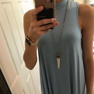 Silence and Noise Baby Blue Racerback Dress